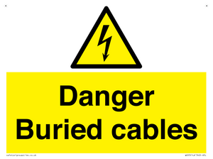 Danger Buried cables